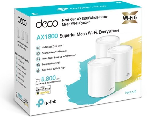 DOMOWY SYSTEM WI-FI MESH TP-LINK DECO X20 (3-PACK) TP-LINK