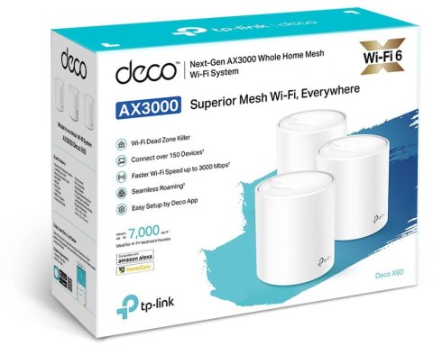 DOMOWY SYSTEM WI-FI MESH TP-LINK DECO X60 (3-PACK) TP-LINK