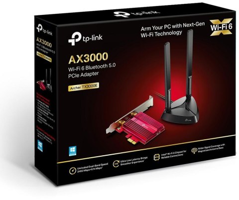 KARTA SIECIOWA TP-LINK Archer TX3000E PCIe, Wi-Fi 6, Bluetooth 5.0 TP-LINK