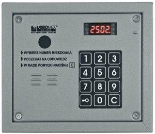 Laskomex CP-2503R srebrny Panel audio z czytnikiem kluczy RFID LASKOMEX