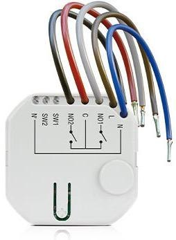 SATEL BEWAVE Bezprzewodowy dwukanałowy sterownik 230 V AC, dopuszkowy Smart CH Relay ASW-210 ABAX2 SATEL