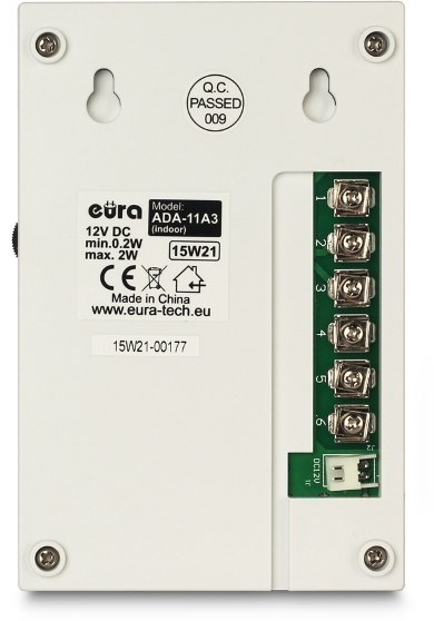 Zestaw domofonowy EURA ADP-11A3 / DIN15W12 + elektrozaczep EURA