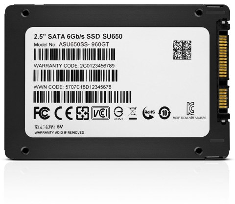 Adata SU650 Ultimate 480GB 2,5" SATA SSD ADATA