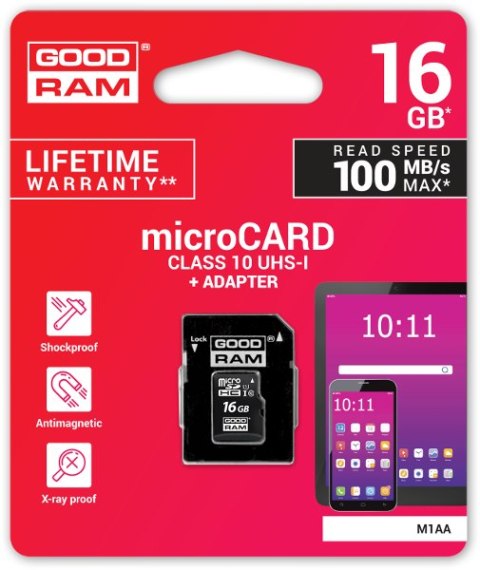 Karta pamięci microSD GOODRAM UHS-I 16GB GOODRAM