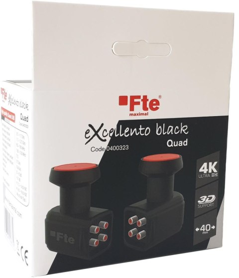 Konwerter Quad FTE eXcellento Black LTEv 0,1 dB FTE