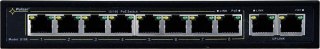 SWITCH POE PULSAR S108 10-PORTÓW (8xPoE + 2xUPLINK) IEEE 802.3af/at, 48VDC / 30W/port (PoE+) 120W PULSAR