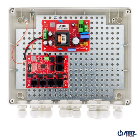 SWITCH ZEWNĘTRZNY 5-PORTOWY POE DO 5 KAMER IP ATTE IP-5-11-L2 ATTE