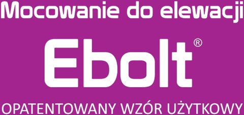 Kołek do mocowania na elewacji Ebolt 12*300 mm z gwintem wewnętrznym M5 EBOLT