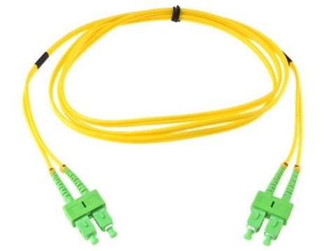 PATCHCORD ŚWIATŁOWODOWY SM 1,5M DUPLEX 9/125, SC/APC-SC/APC OPTIX