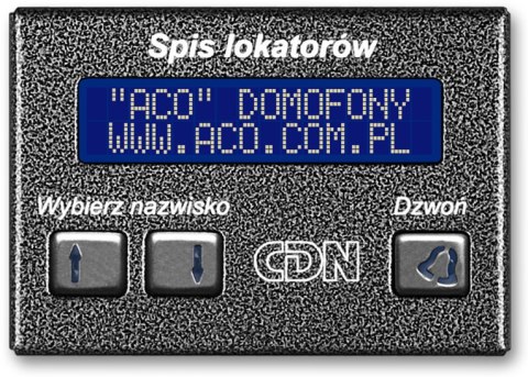 ACO CDN-230E BR Elektroniczny spis lokatorów brąz ACO