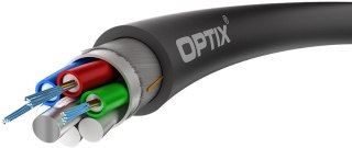 KABEL ŚWIATŁOWODOWY SAVER Z-XOTKtsdD SM 12x9/125 ITU-T G.652D 1.5kN OPTIX