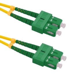 PATCHCORD ŚWIATŁOWODOWY SM 1,5M SIMPLEX 9/125, SC/APC-SC/APC 3MM OPTIX