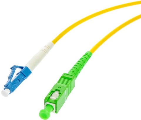 PATCHCORD ŚWIATŁOWODOWY SM 1M SIMPLEX 9/125, SC/APC-LC/UPC 3.0MM OPTIX