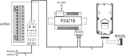 Unifon głosnomówiacy VIDOS DUO U1011 VIDOS