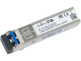 MODUŁ SFP MIKROTIK S-31DLC20D 1.25G SM 20km 1310nm MIKROTIK