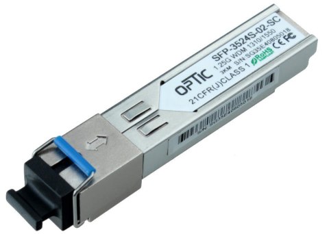 MODUŁ SFP WDM 1.25Gbps, SC SM, 10dB (3km) TX1310/RX1550 OPTON