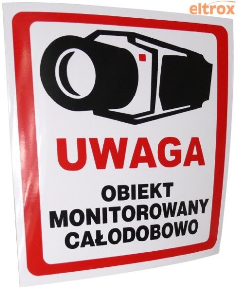 NAKLEJKA OBIEKT MONITOROWANY 10x10 8332 INNY