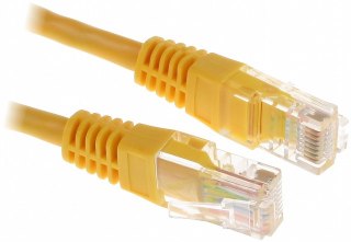 PATCHCORD KAT5E UTP 1M ŻÓŁTY LANBERG