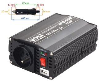 PRZETWORNICA VOLT POLSKA IPS-500 PLUS 24V / 230V 350/500 W VOLT POLSKA