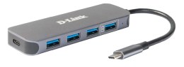 D-Link DUB-2340 huby i koncentratory USB Type-C 5000 Mbit/s Szary D-Link