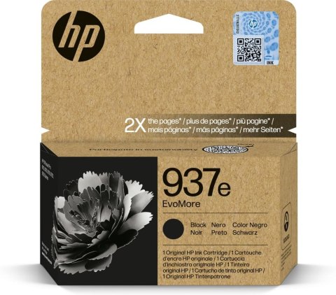 HP Oryginalny czarny tusz 937e EvoMore HP