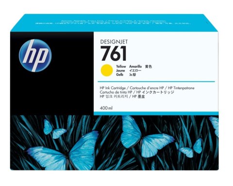 HP Żółty wkład atramentowy 761 DesignJet 400 ml HP