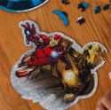 Puzzle 160 elementów Puzzle drewniane konturowe Odważny Iron Man