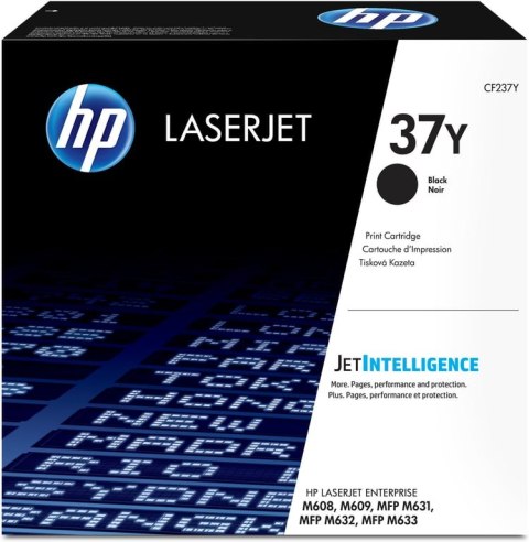 HP 37Y oryginalny wkład z czarnym tonerem LaserJet o maksymalnej pojemności HP