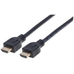 Manhattan 353946 kabel HDMI 3 m HDMI Typu A (Standard) Czarny Manhattan