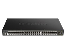 D-Link DGS-1250-52XMP łącza sieciowe Zarządzany L3 Żaden Obsługa PoE Czarny D-Link