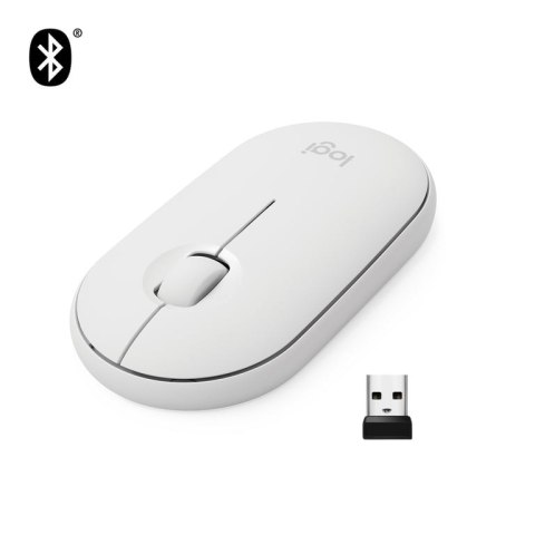 Logitech Pebble M350 myszka Oburęczny RF Wireless + Bluetooth Optyczny 1000 DPI Logitech