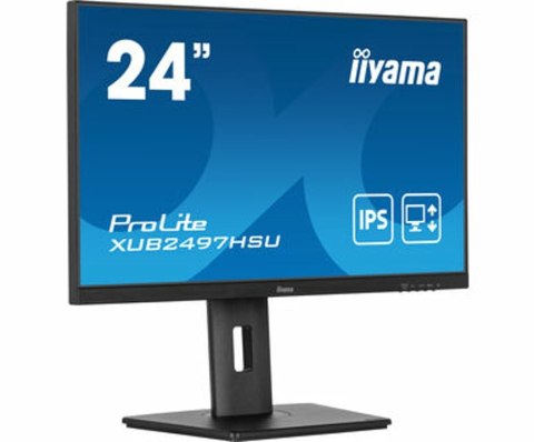 Iiyama ProLite XUB2497HSU-B1 monitor komputerowy 61 cm (24") 1920 x 1080 px Full HD LED Czarny Iiyama