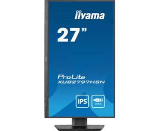 Iiyama ProLite XUB2797QSU-B1 monitor komputerowy 61 cm (24") 2560 x 1440 px Wide Quad HD LED Czarny Iiyama