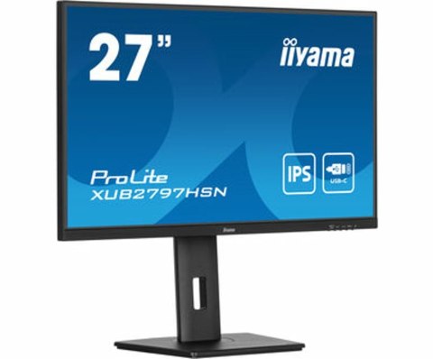 Iiyama ProLite XUB2797QSU-B1 monitor komputerowy 61 cm (24") 2560 x 1440 px Wide Quad HD LED Czarny Iiyama