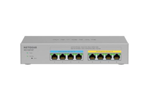 NETGEAR MS108TUP Nie zarządzany L2 2.5G Ethernet (100/1000/2500) Obsługa PoE Szary NETGEAR