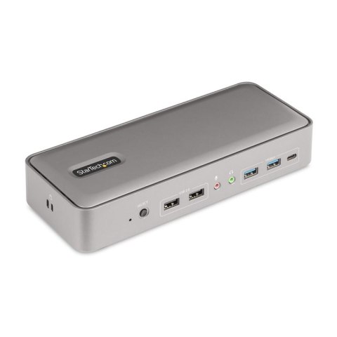 StarTech 129UE-USBC-KVM-DOCK przełącznik KVM Srebrny StarTech.com