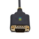 StarTech 2P6FFC-USB-SERIAL zmieniacz płci / kabli USB-A 2 x DB-9 RS-232 Czarny, Szary StarTech.com