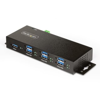 StarTech 5G7AINDRM-USB-A-HUB huby i koncentratory USB 3.2 Gen 1 (3.1 Gen 1) Type-B 5000 Mbit/s Czarny StarTech.com