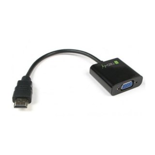 Techly IDATA-HDMI-VGA2 adapter kablowy VGA (D-Sub) Czarny Techly