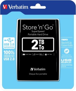 Verbatim Store 'n' Go zewnętrzny dysk twarde 2,05 TB Czarny Verbatim