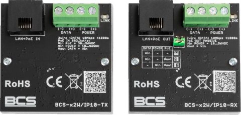 Zestaw aktywnych konwerterów BCS POWER BCS-x2W/IP10 BCS