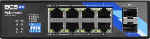 Switch PoE BCS BASIC BCS-B-ISP08G-2SFP BCS