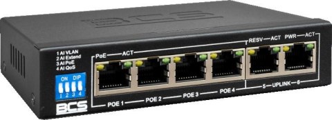 Switch PoE BCS BASIC BCS-B-SP04G02G BCS