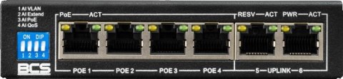 Switch PoE BCS BASIC BCS-B-SP04G02G BCS