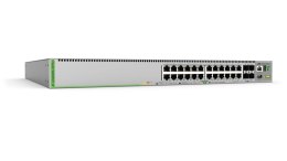 Allied Telesis AT-GS980MX/28PSM-50 łącza sieciowe Zarządzany L3 Gigabit Ethernet (10/100/1000) Obsługa PoE 1U Szary Allied Telesis