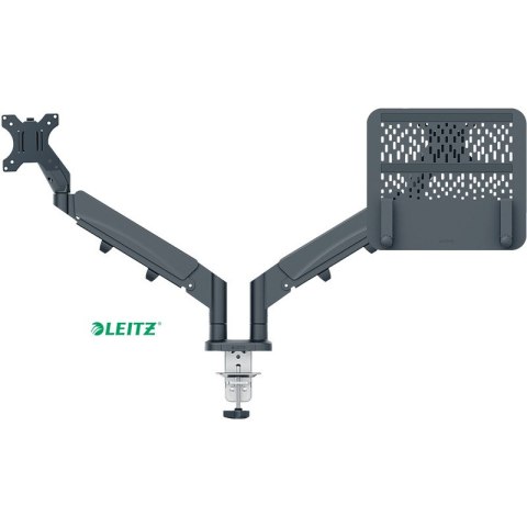 Ramię na monitor i laptop Leitz Ergo ciemnoszare Leitz