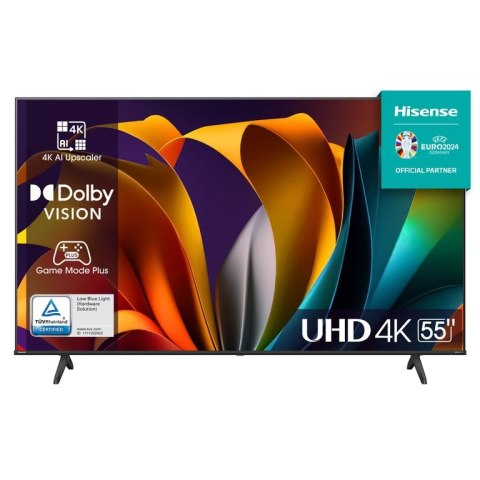 Hisense 55A6N Telewizor 139,7 cm (55") 4K Ultra HD Smart TV Wi-Fi Czarny 300 cd/m² Hisense