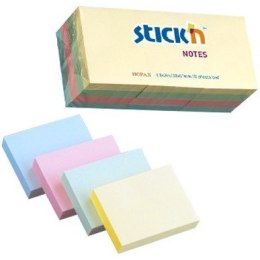 STICK'N KARTECZKI STICK'N 38 X 51 MM 4 KOLORY PASTEL (12 X 100)