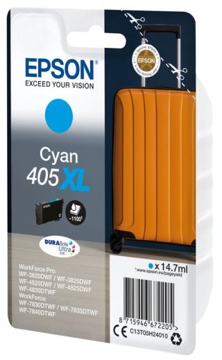 Epson 405XL DURABrite Ultra Ink nabój z tuszem 1 szt. Oryginalny Wysoka (XL) wydajność Cyjan Epson