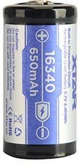 Akumulatorek 16340 / R-CR123 3,7V Xtar 650mAh (1 szt.) z zabezpieczeniem XTAR